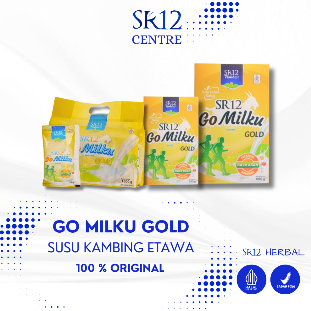 

Go Milku Gold SR12 200gr Susu Kambing Etawa Tinggi Kalsium Rendah Gula Gomilku Gold Halal BPOM