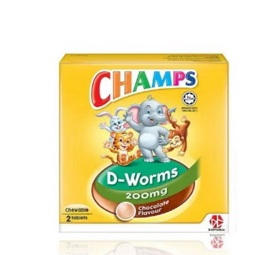 Champs d worms / obat cacing anak rasa coklat