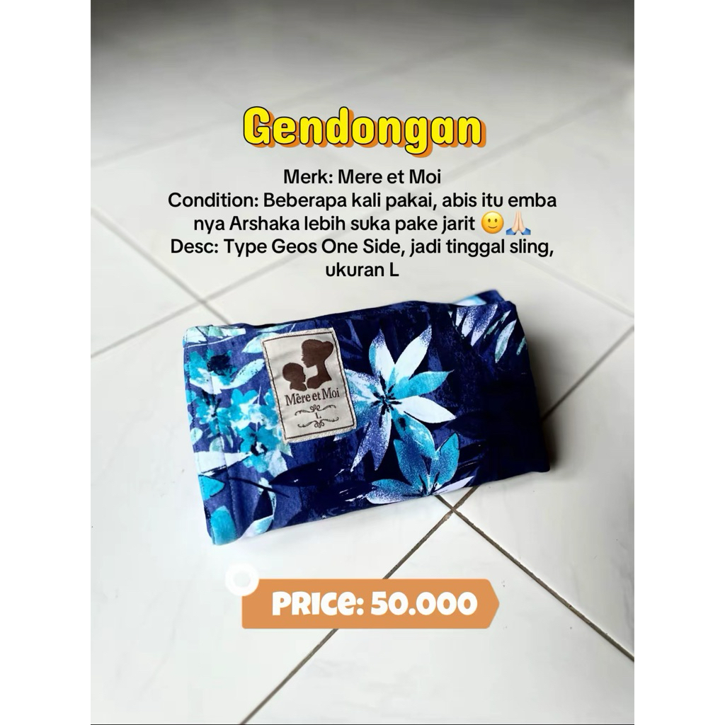 ibunyakukut preloved - gendongan mere et moi