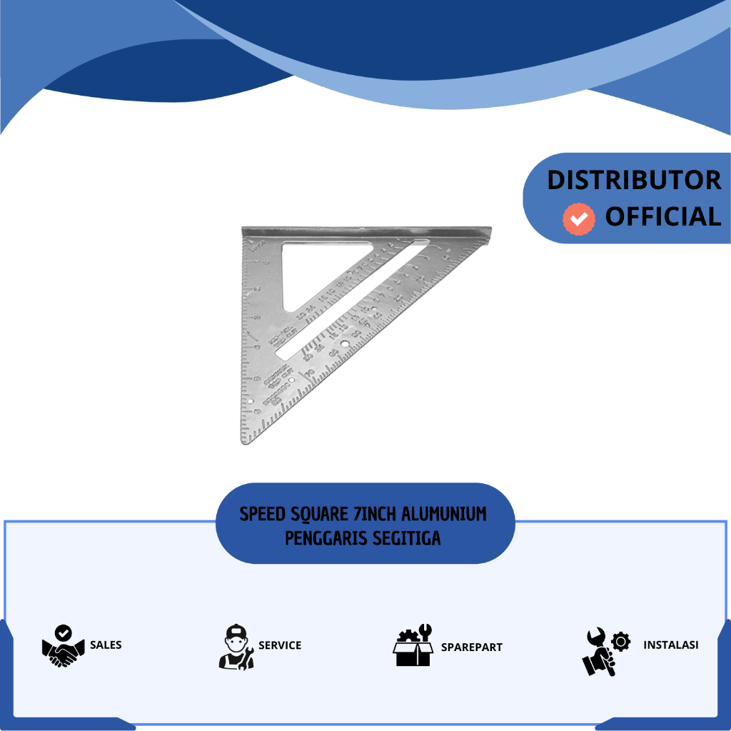 

PENGGARIS SEGITIGA 7INCH ALUMUNIUM WOODWORKING