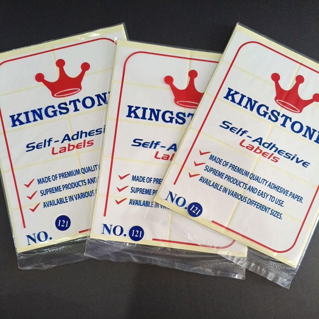 

KINGSTONE STICKER LABEL NO 121