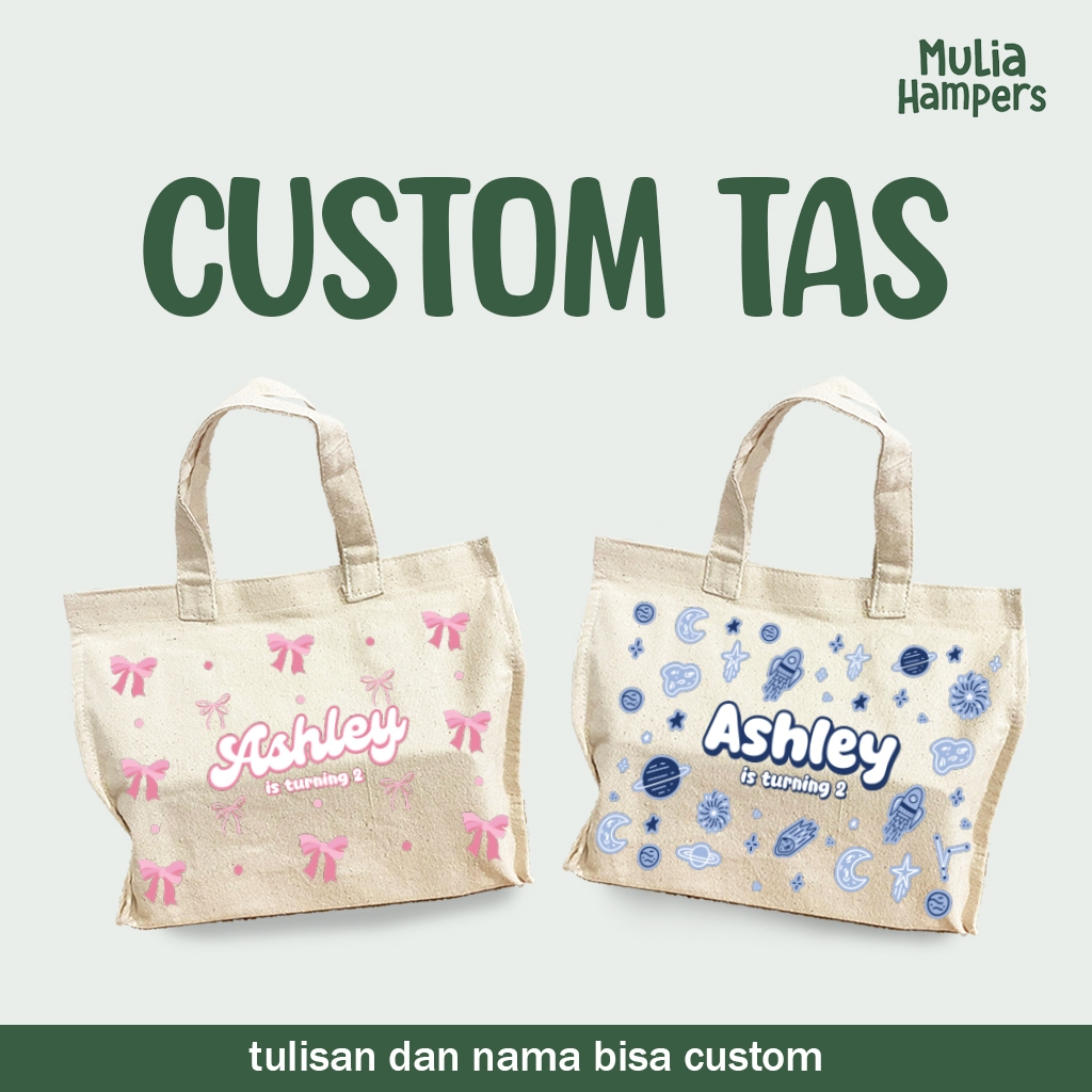 

Goodie Bag Ulang Tahun Anak Full Printing Sablon Custom Tas Bekal Kanvas Souvenir Birthday Hampers