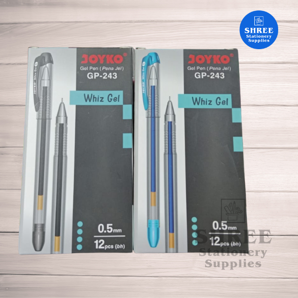

Joyko Gel Pen GP-243 Whiz Gel – Pulpen Tinta Halus 0.5 mm Warna Hitam & Biru untuk Sekolah & Kantor | Shree Stationery Supplies