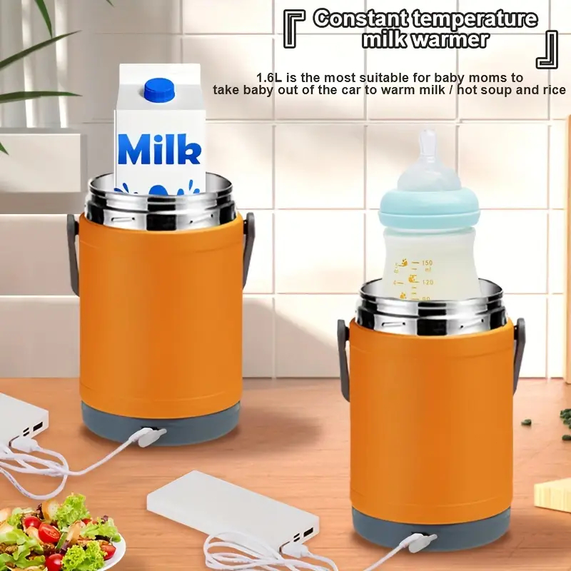 Usb/Car Charger Electric Lunch Box Vacuum Insulated Lunch Box for Students And Commuters