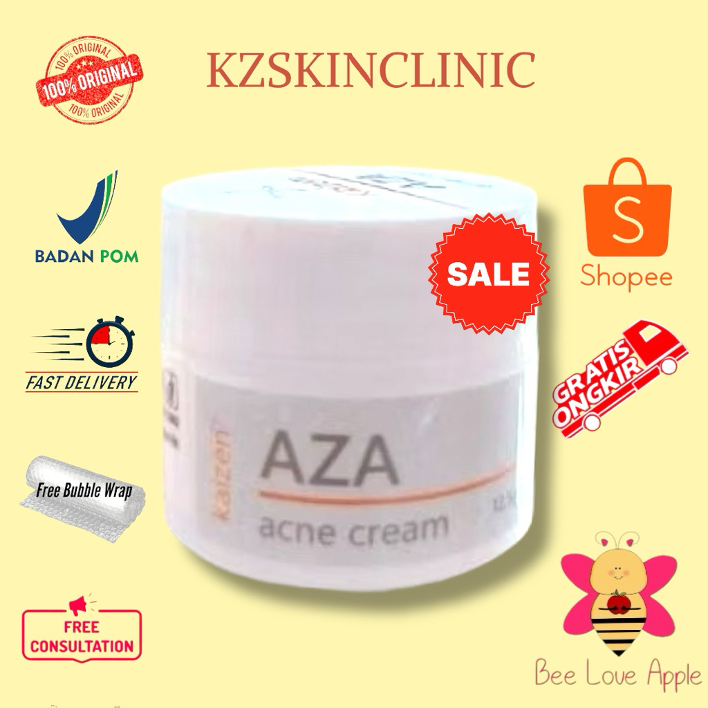 KAIZEN AZA Acne Cream - Cream Untuk Wajah Berjerawat