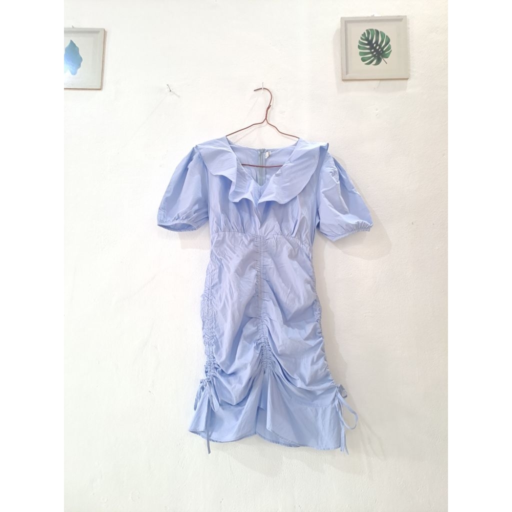 Dress Korean Wanita, Preloved Dresz Korean wanita, Dress Lilac, Preloved Dress Lilac, Dress Lilac Ko