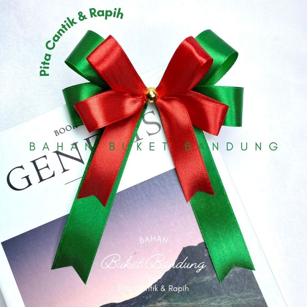 

Pita Hampers Siap Pakai Double Mutiara Gold/ Pita Souvenir Siap Pakai/ PIta Jadi