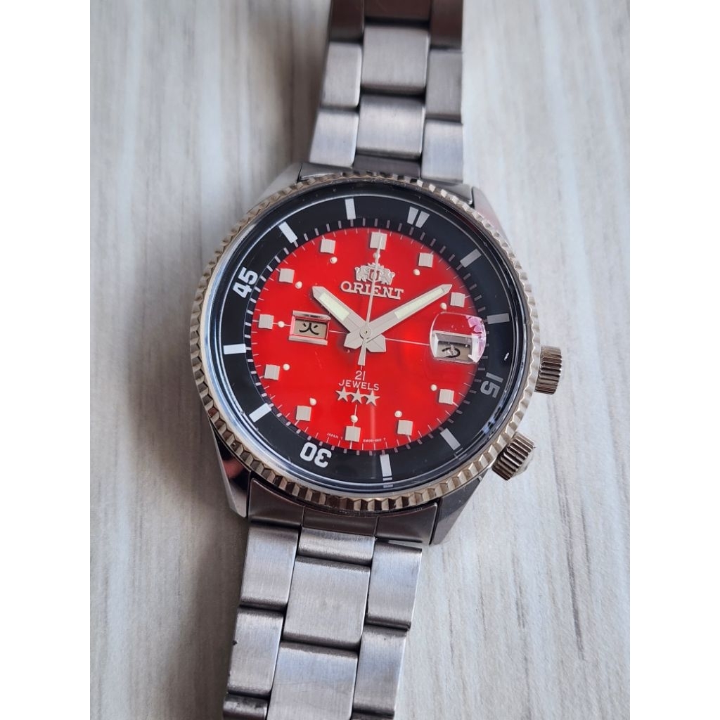 Orient King Master Red Dial Automatic EM00 C0 CA JDM JAPAN