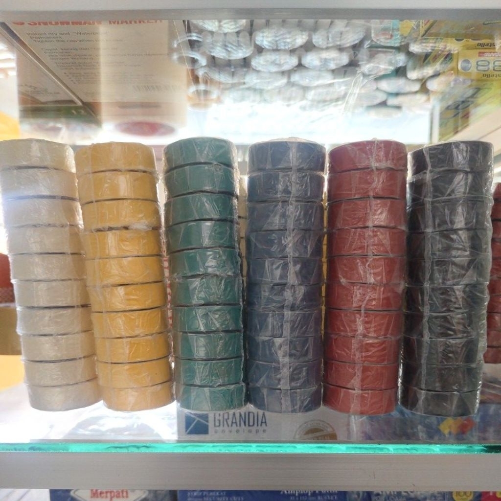 

ISOLASI / SELOTIP WARNA GOAL TAPE ISOLASI WARNA (1 SLOP = 10 PCS )