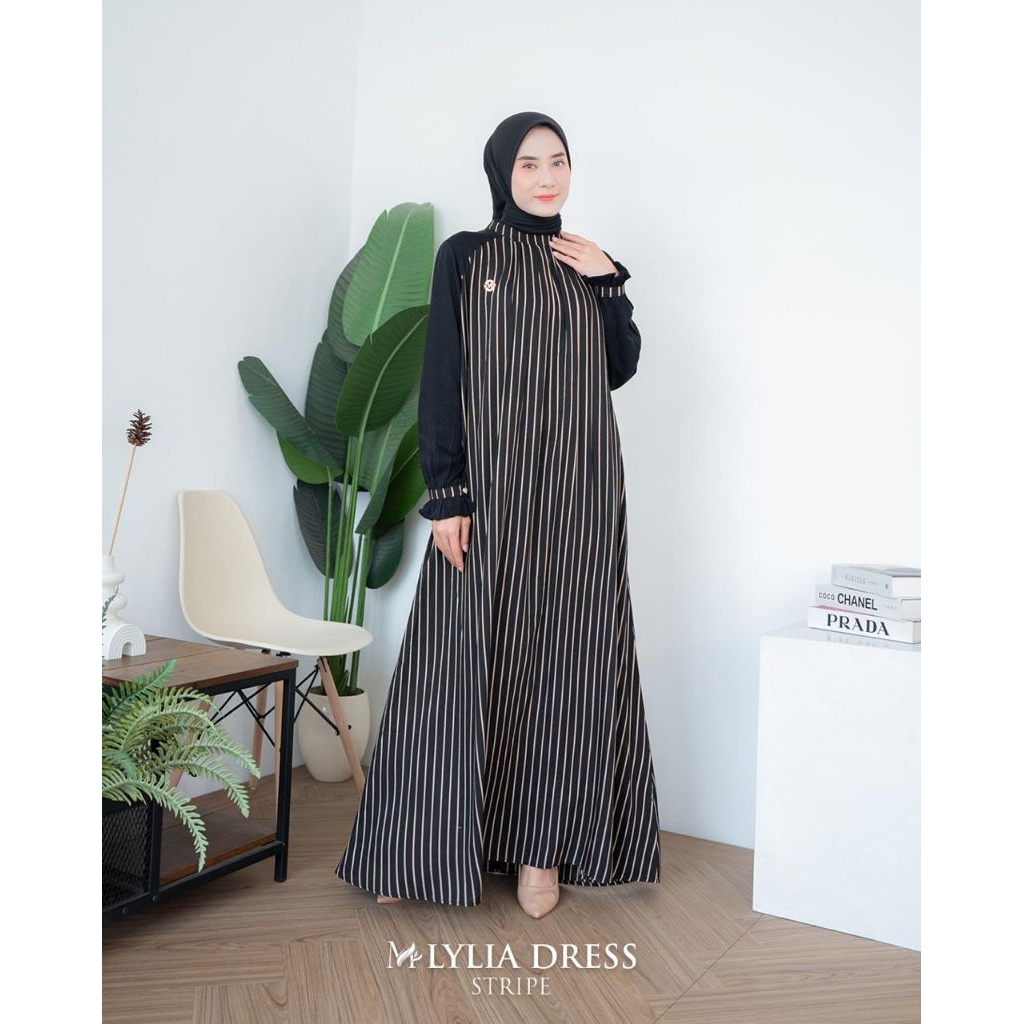 Lylia dress by marema zalifa✔️gamis salur, gamis motif, gamis lebaran gamis simple