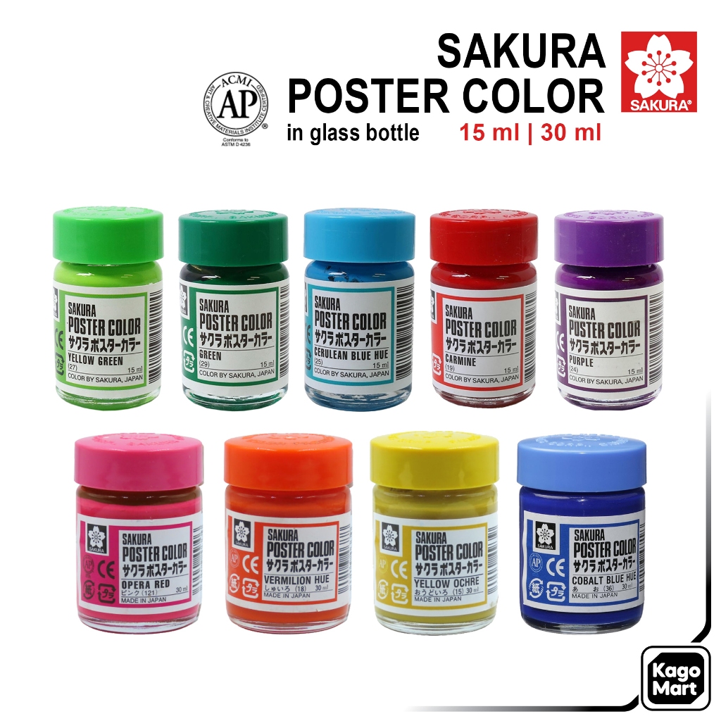 

Sakura Poster Color Paint 15ml 30ml Cat Poster