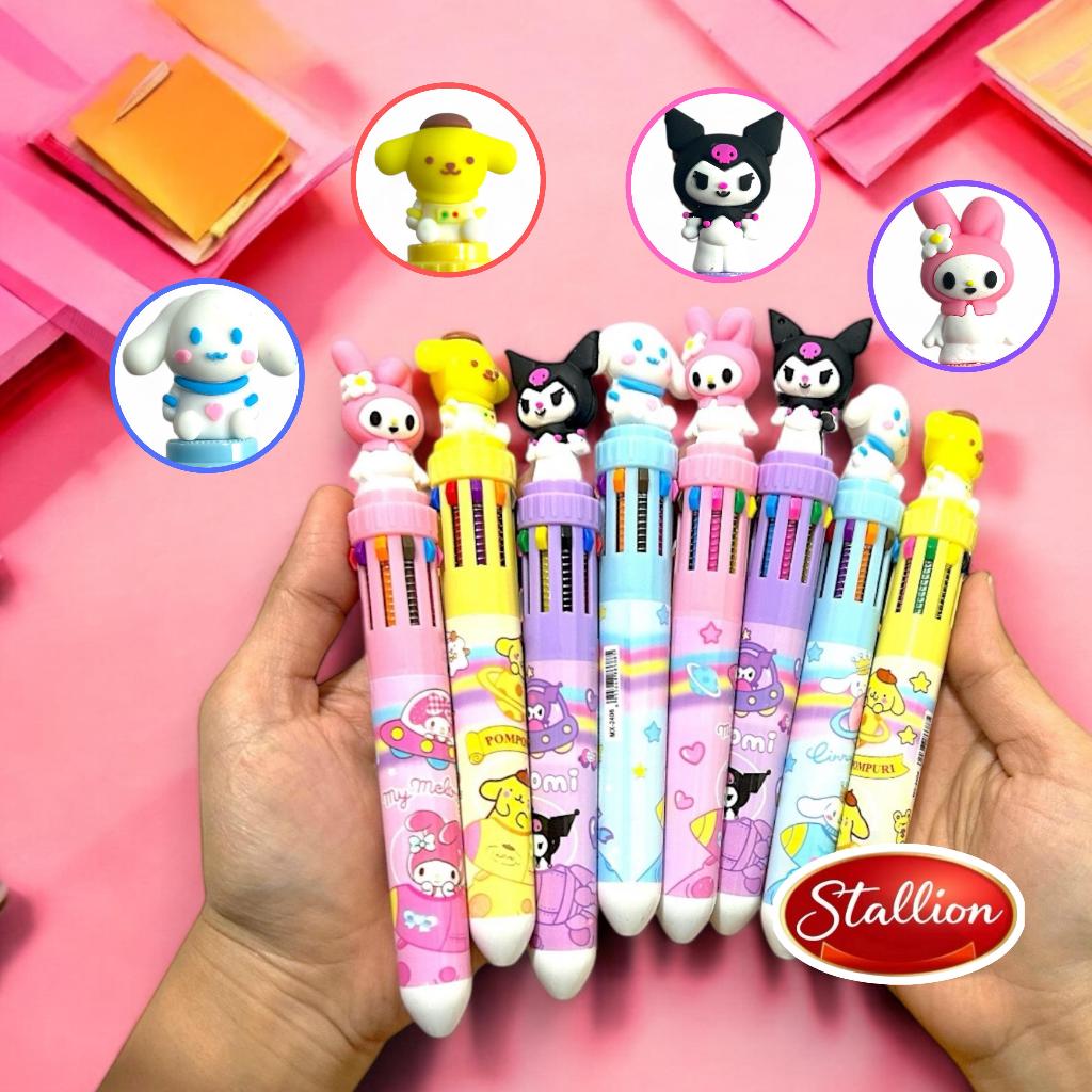 

Pulpen 10 Warna Pulpen Lucu 3D DOLL Edition Bolpen Gel Tinta Animasi Alat Tulis Sekolah Anak Super Imut