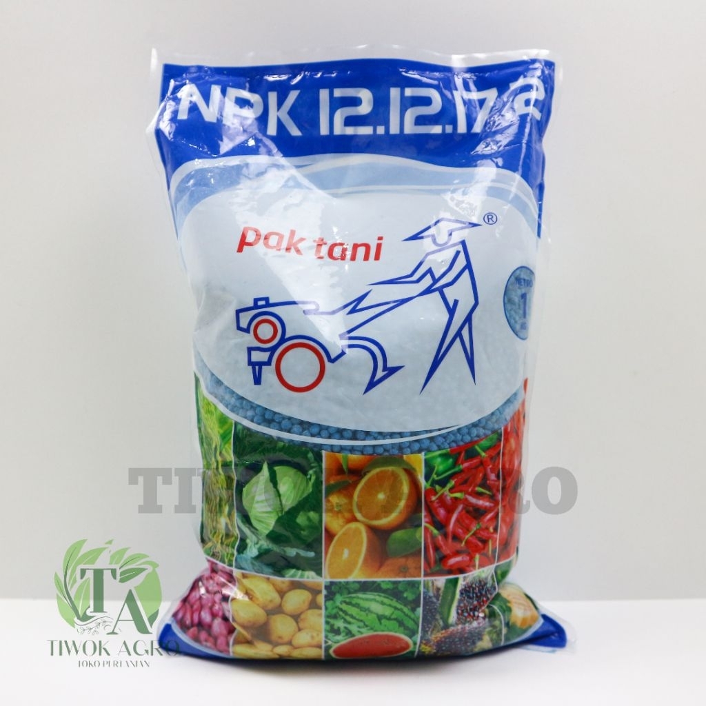Pupuk NPK 12-12-17-2 Pak Tani 1kg | Pupuk Buah & Pembuahan | Kalium Tinggi | Kelapa Sawit