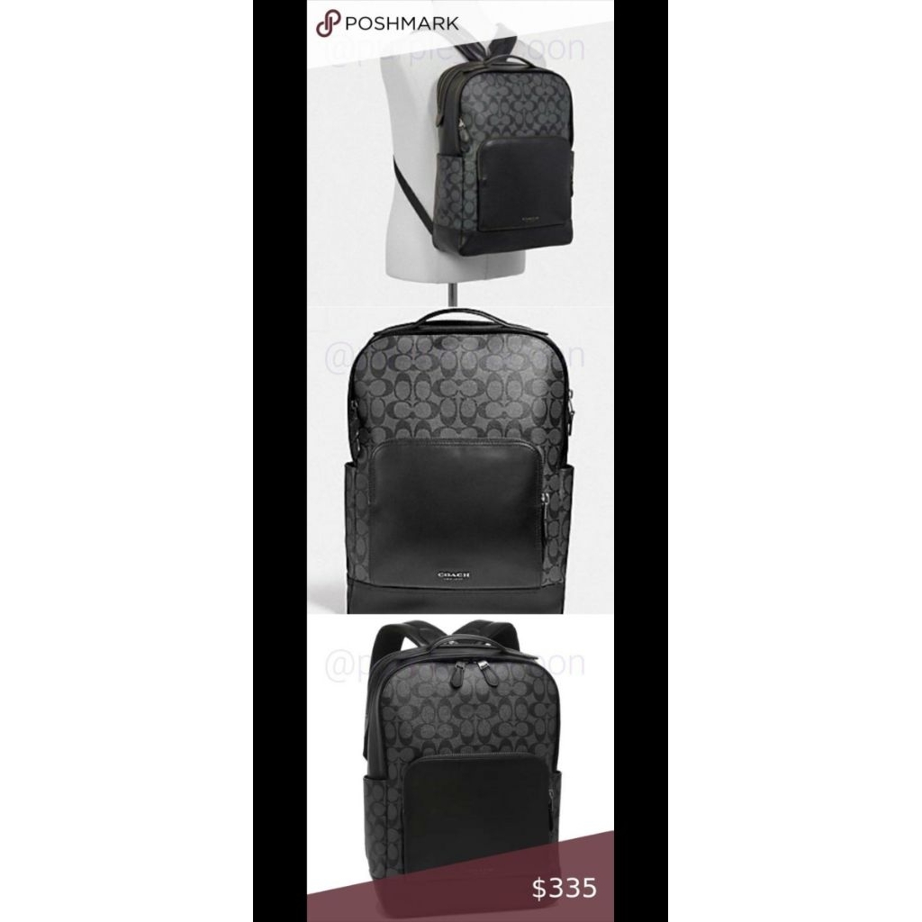 preloved COACH men backpack