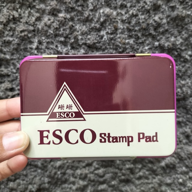 

Stamp pad/ bantal stempel kecil ESCO ungu