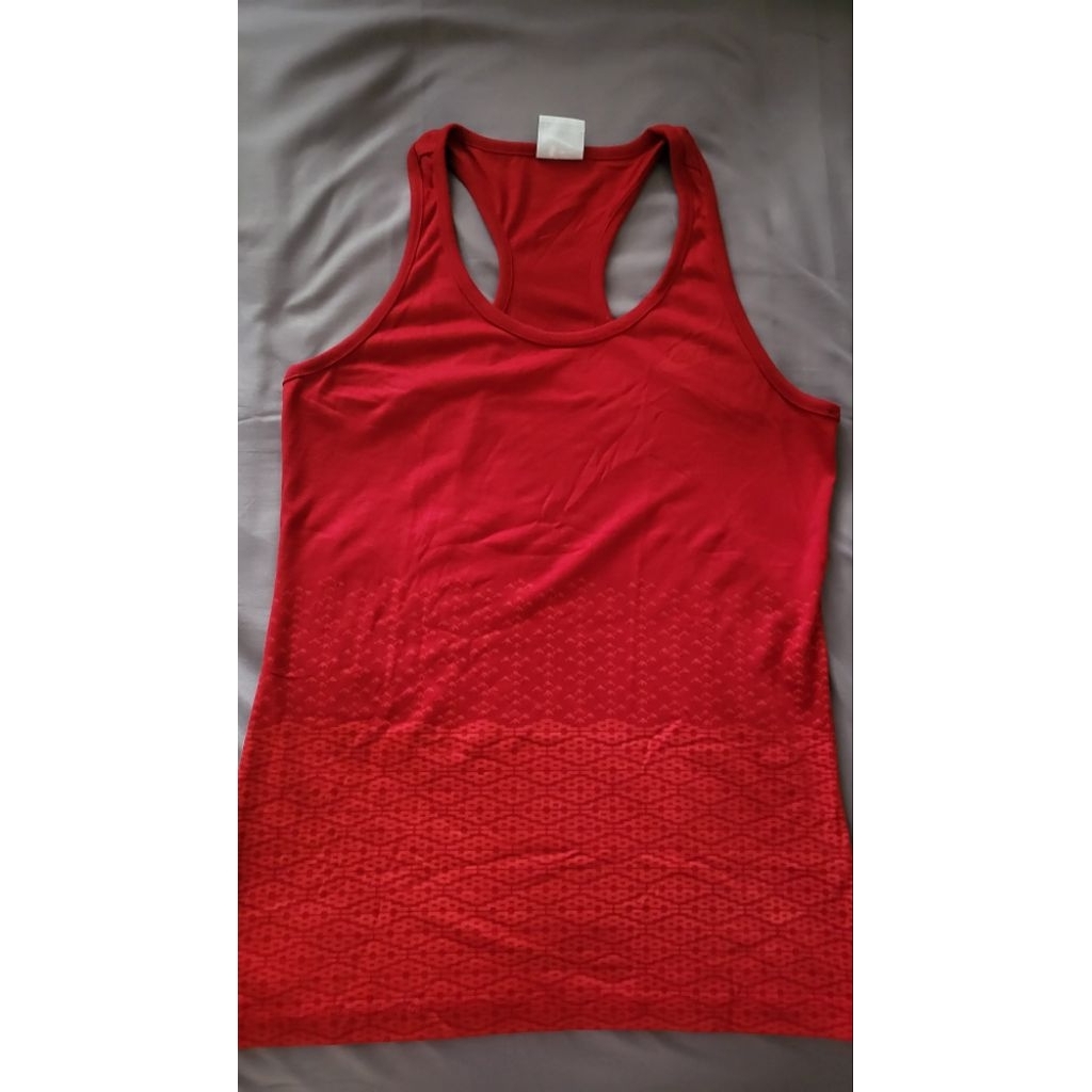 NIKE Woman Track & Field Tank Top (PRELOVED LIKE NEW) Red colour size XL / Baju Olahraga Wanita Tanp