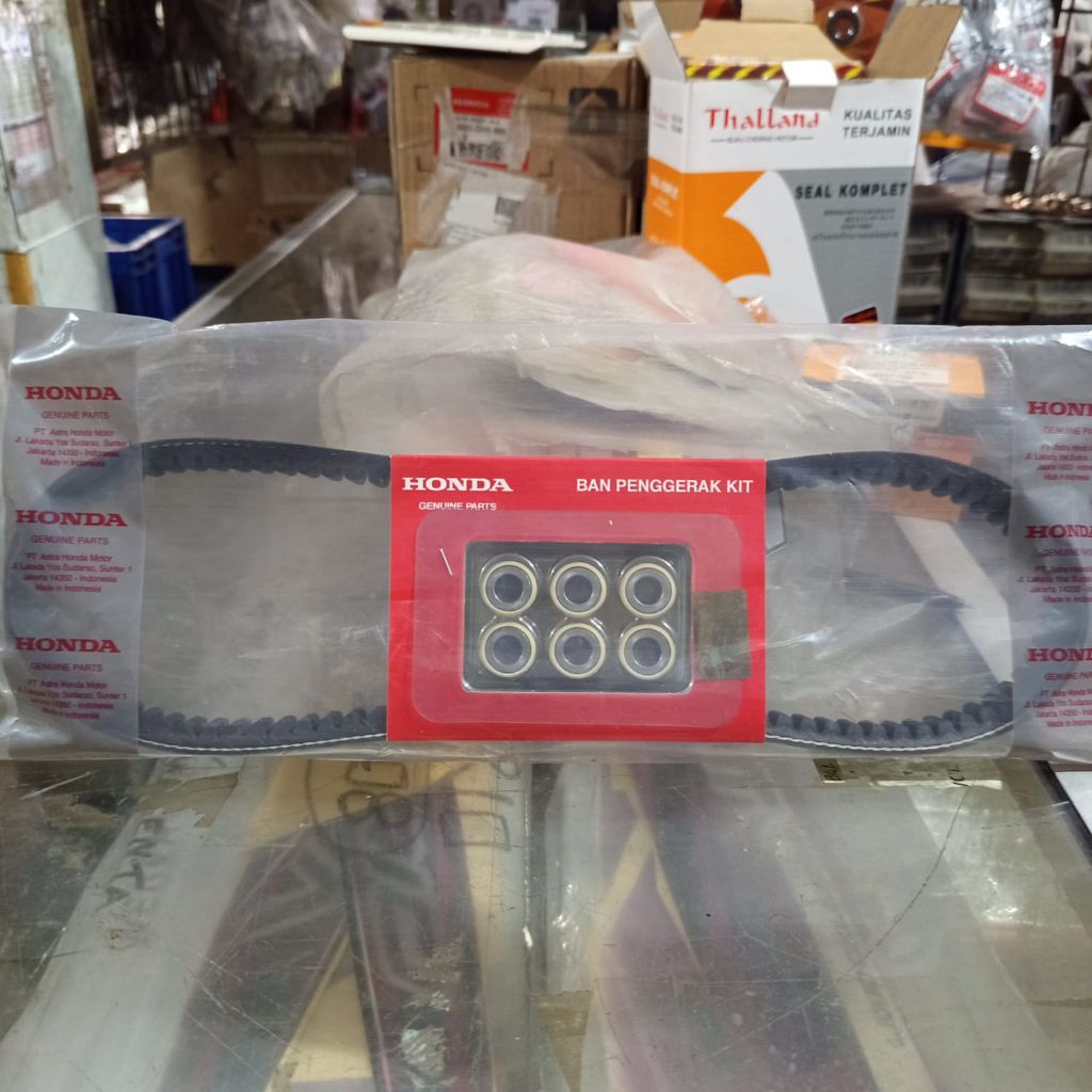 Ban Penggerak Kit Honda PCX 160 ADV 160 Vario 160 – V-Belt & Roller Set Original AHM 23100-KZL-BA0