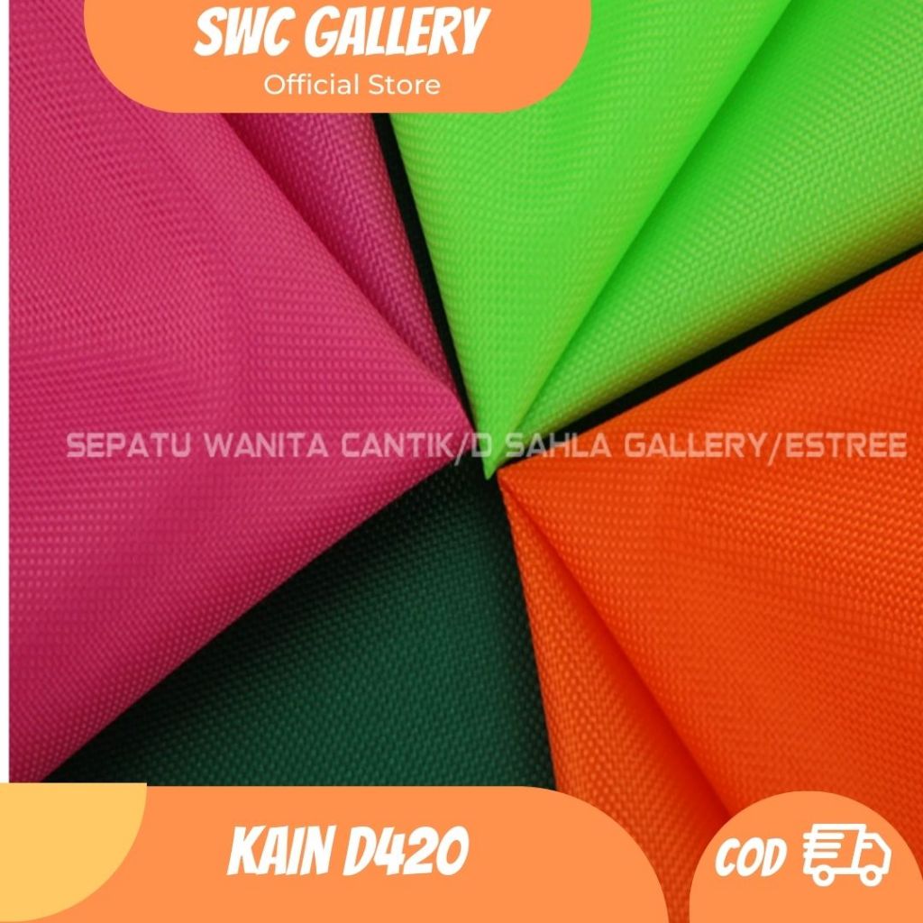 1 Roll Kain Tenda D420 Tenda Polyester Oxford Tahan Air Hujan warna