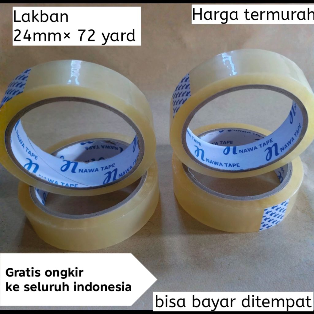 

lakban selotip isolasi 24mm×72yard