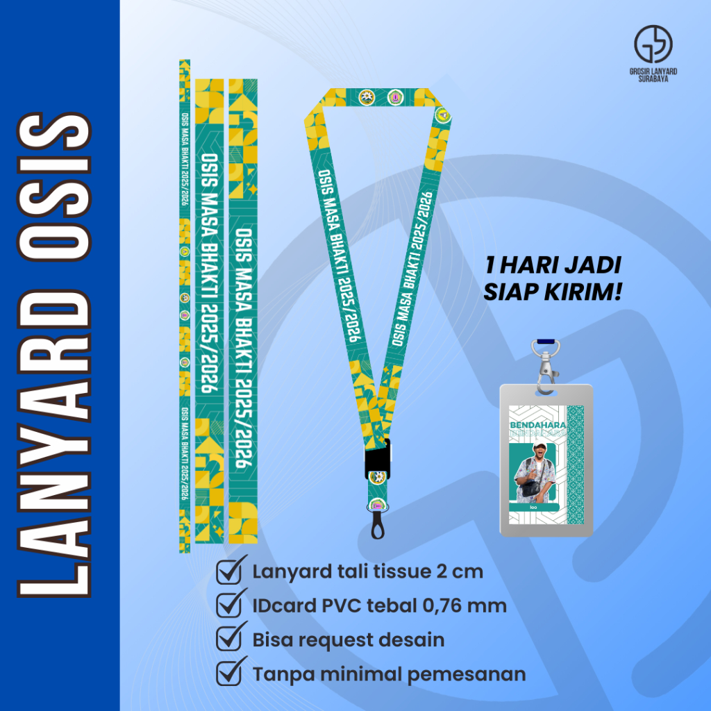 

LANYARD ID CARD OSIS REQUEST TERMURAH