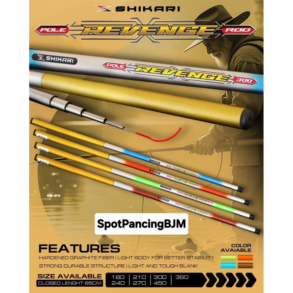 Tegek Shikari Revenge 450 Joran papuyu haruan dll