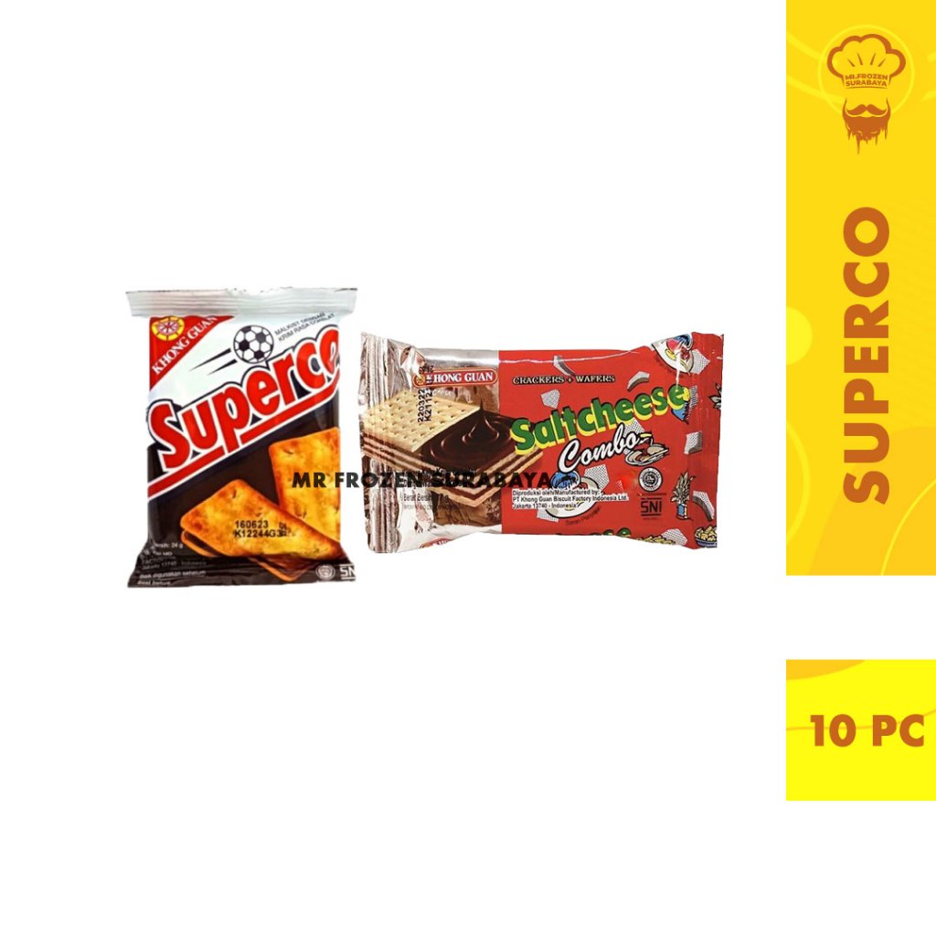 

Superco Saltcheese Wafer Berlapis Coklat Isi 10 pc