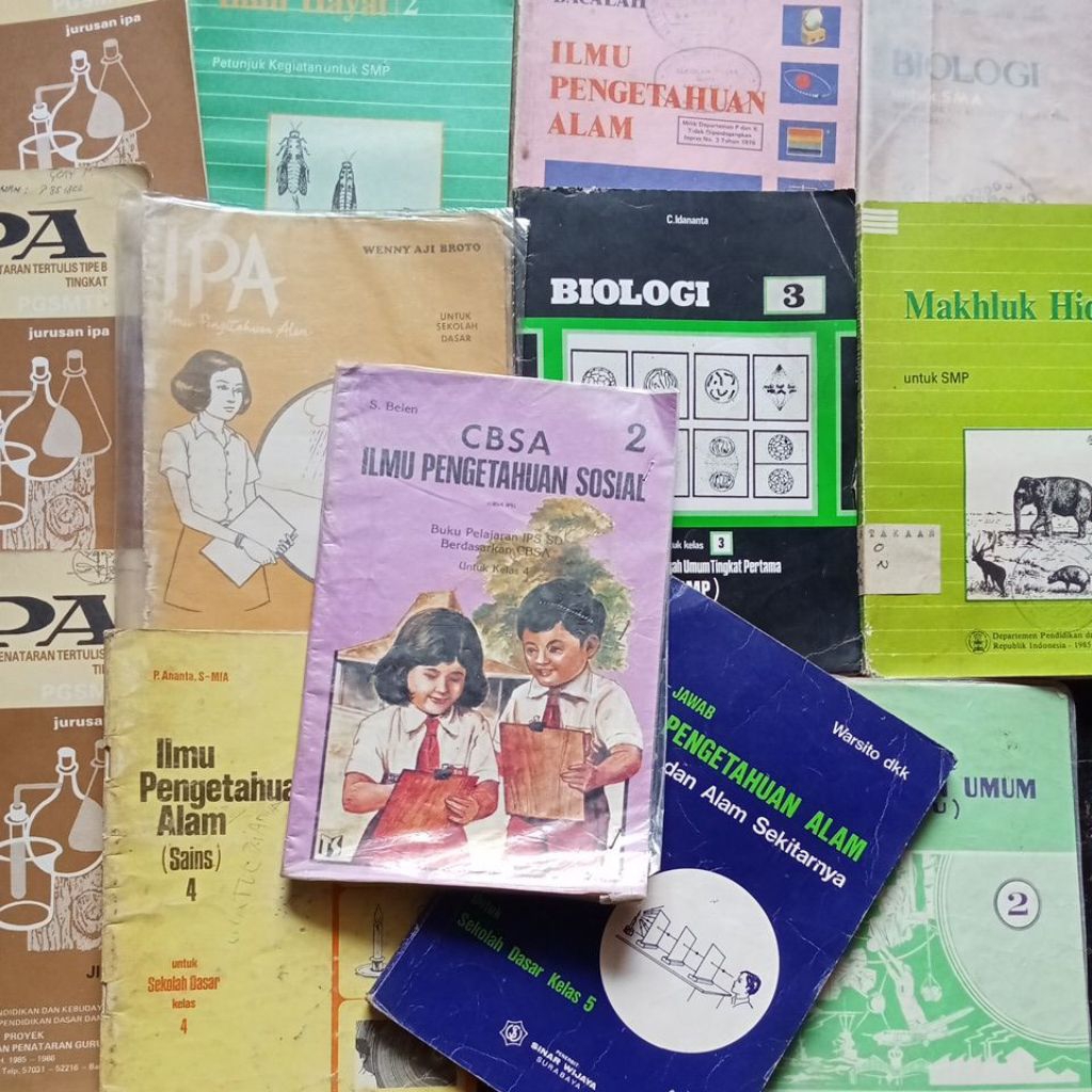 pelajaran ipa jadul - balai pustaka dll.