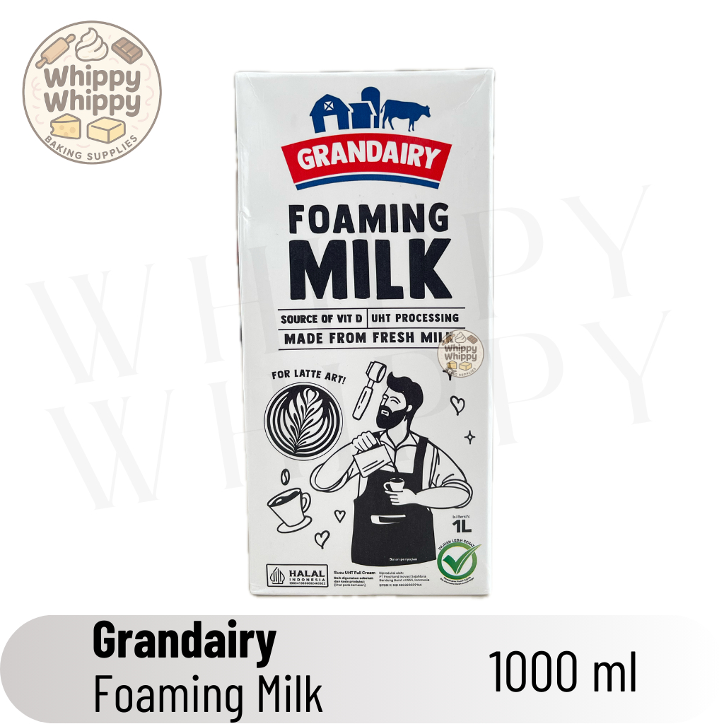 

Grandairy UHT Foaming Milk 1000ml / Susu UHT Foaming 1L / Grandairy Susu UHT