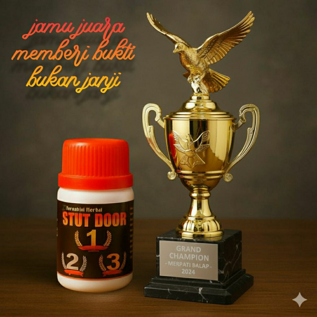 PROMOJAMU MERPATI JUARA STUT DOOR ISI 100 BUTIR COKLAT extrak gingseng herbal alami purwoceng liur w