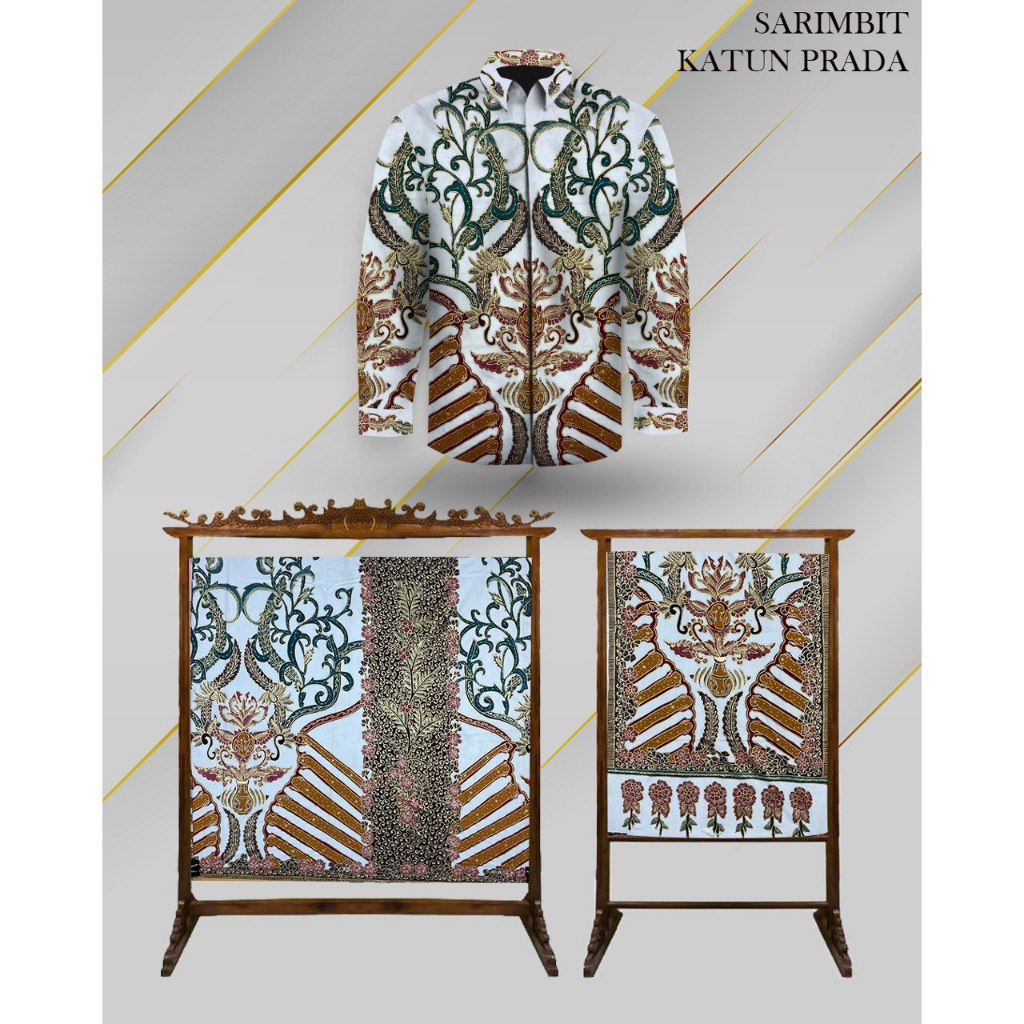 Kain /Bahan BATIK TULIS SARIMBIT 3 IN 1 KATUN Tulis Original batik Couple batik tulis