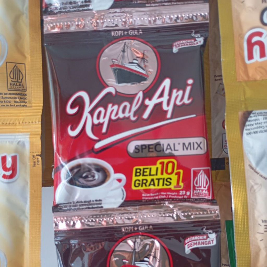 

kapal api spesial edisi kemasan mix beli 10 gratis 1