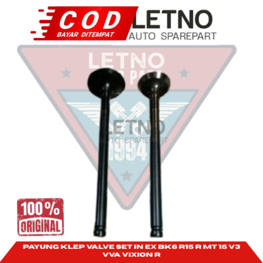 PAYUNG KLEP VALVE SET IN EX BK6 R15 R MT 15 V3 VVA VIXION R ORIGINAL ORI ASLI
