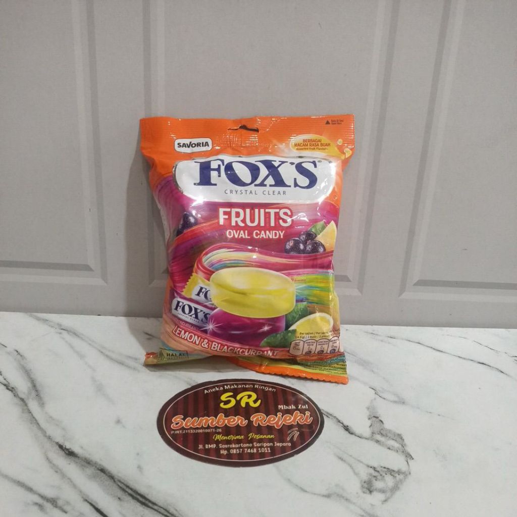 

PERMEN FOXS FRUITS BERAT 135 GRAM
