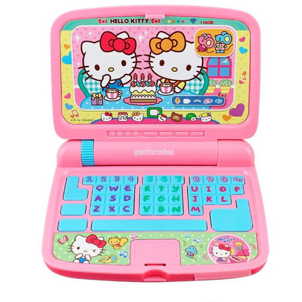 Hello Kitty Notebook Toy + Songs Mainan Laptop Komputer Anak Musik Edukasi Hello Kitty