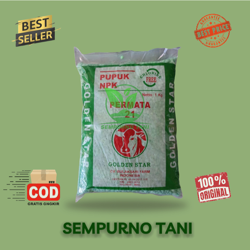 PUPUK NPK - GOLDEN STAR HIJAU 1 KG