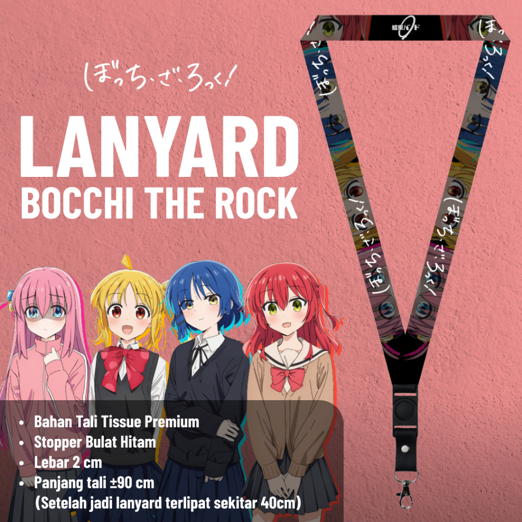 

Bocchi The Rock Lanyard Tali ID Card Premium