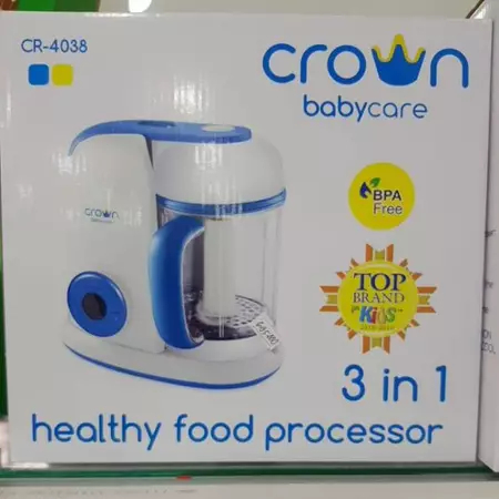 crown babycare food maker healthy food processor cr4038