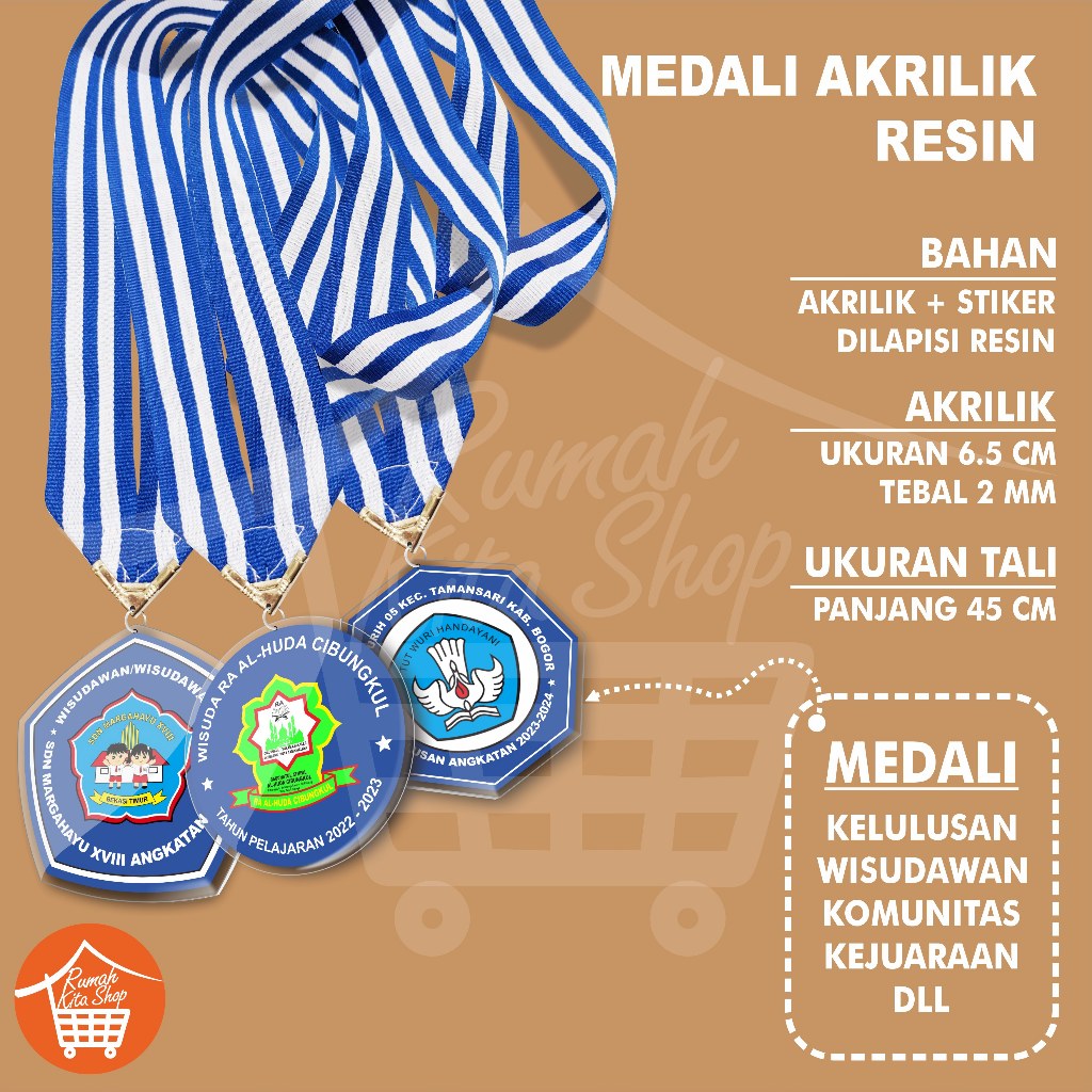 

Medali Akrilik dan Resin / Medali Kelulusan Sekolah