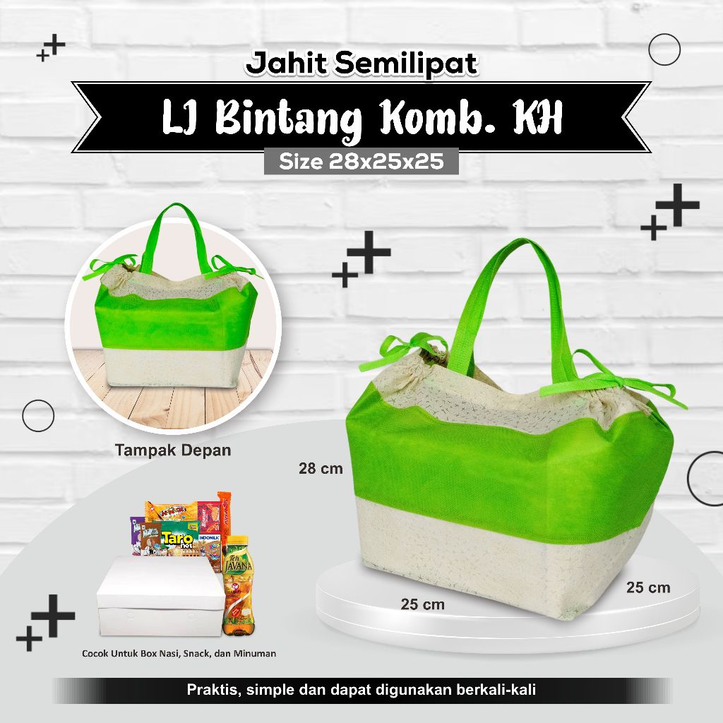 

[SALE] Tas Hajatan Tas Tasyakuran Tas Hajatan Tekstur Serut Samping Tas Kotak Nasi Tas Besek 28x25x25