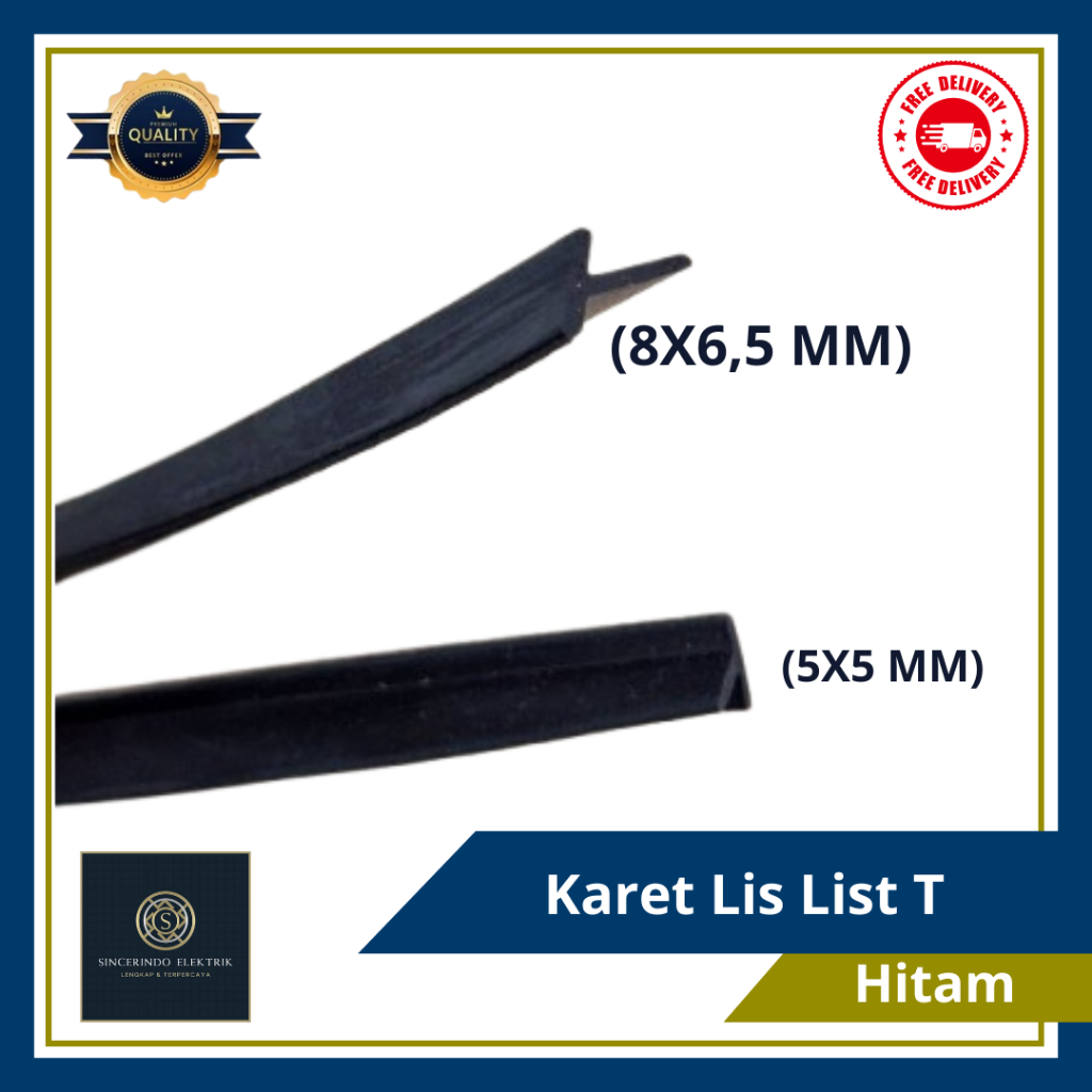 Karet Lis List T Bodykit Fender Spakbor Mobil Hitam