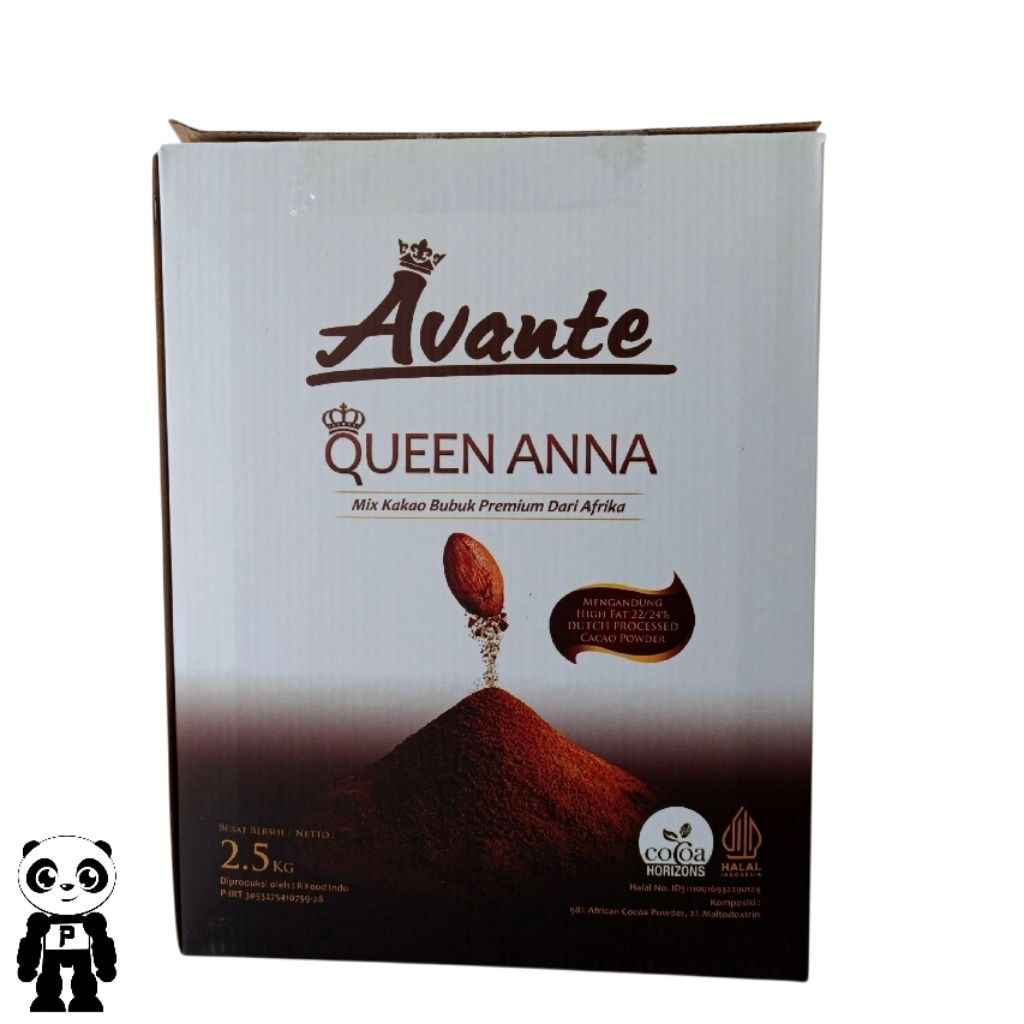 

Avante Queen Anna Cocoa Powder 2.5Kg Bubuk Cokelat Premium dari Biji Kakao Afrika