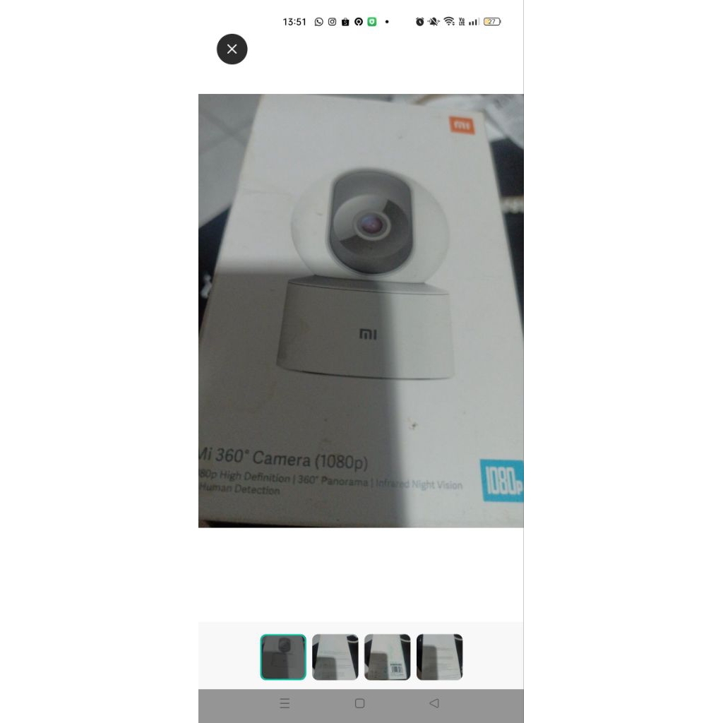 Xiaomi 360 cctv security panorama camera 1080p