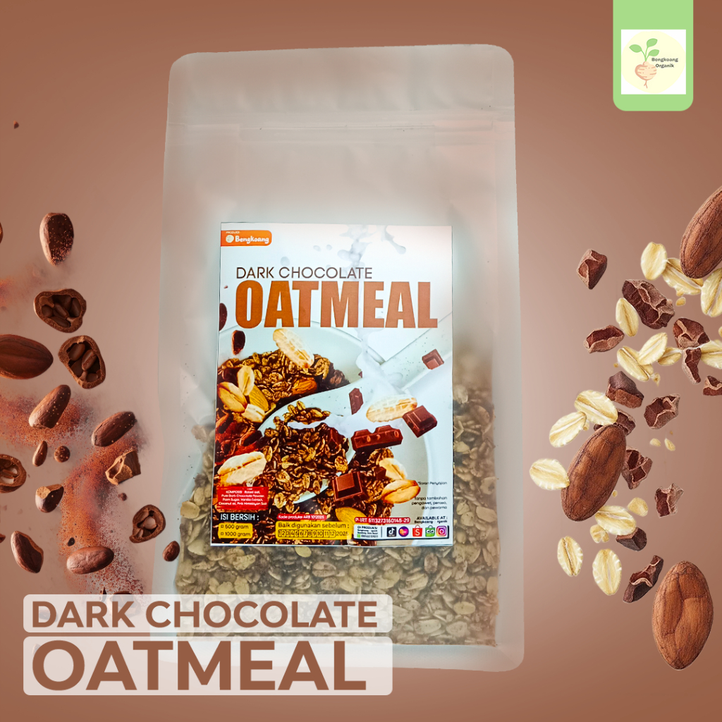 

DARK CHOCOLATE OATMEAL 1kg - Rolled oat,