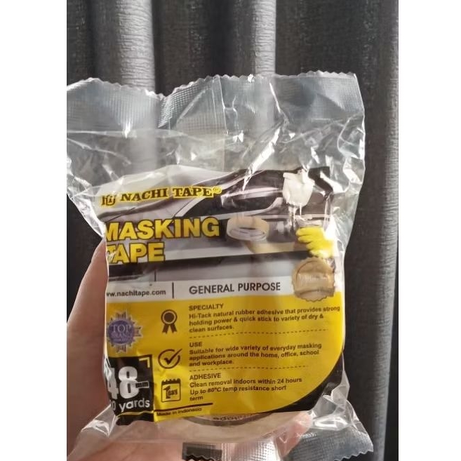 

Isolasi lakban kertas masking tape 2 inch/48mm | Nachi | Murah