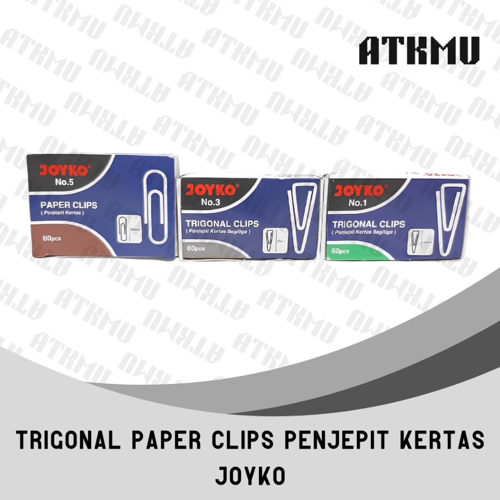 

Trigonal Paper Clips Penjepit Kertas Joyko