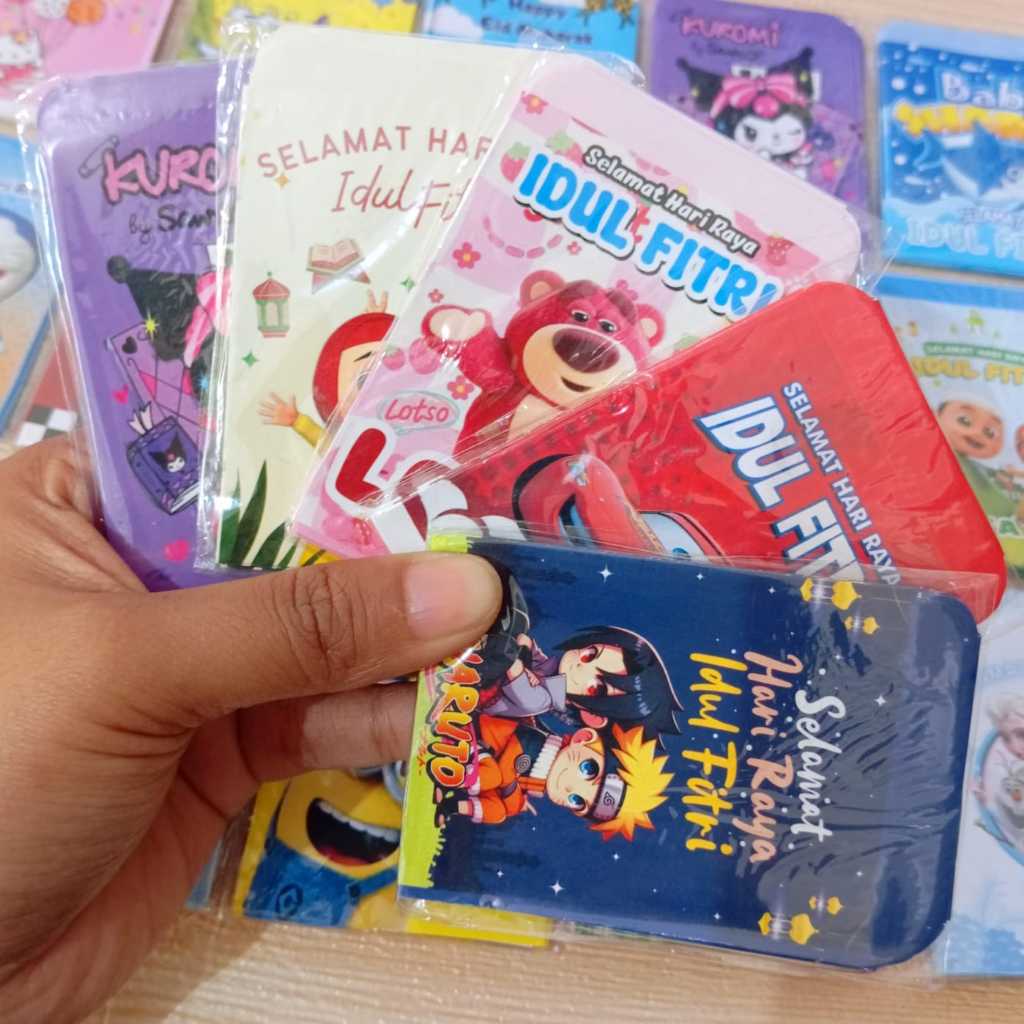 

50 Lembar Amplop Lebaran Idul Fitri Karakter Murah