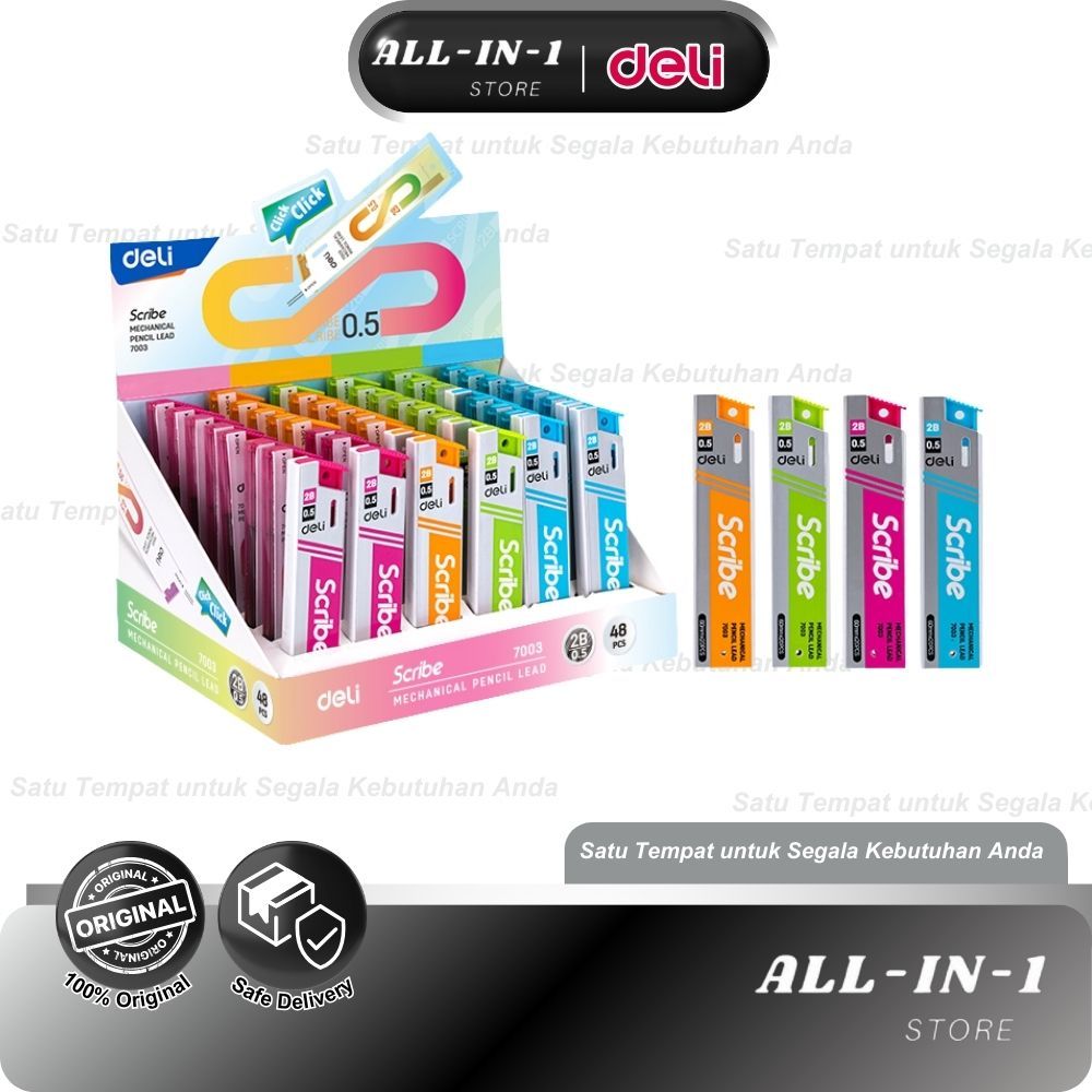 

Deli Mechanical Pencil Leads (0.5mm, 2B) E7003