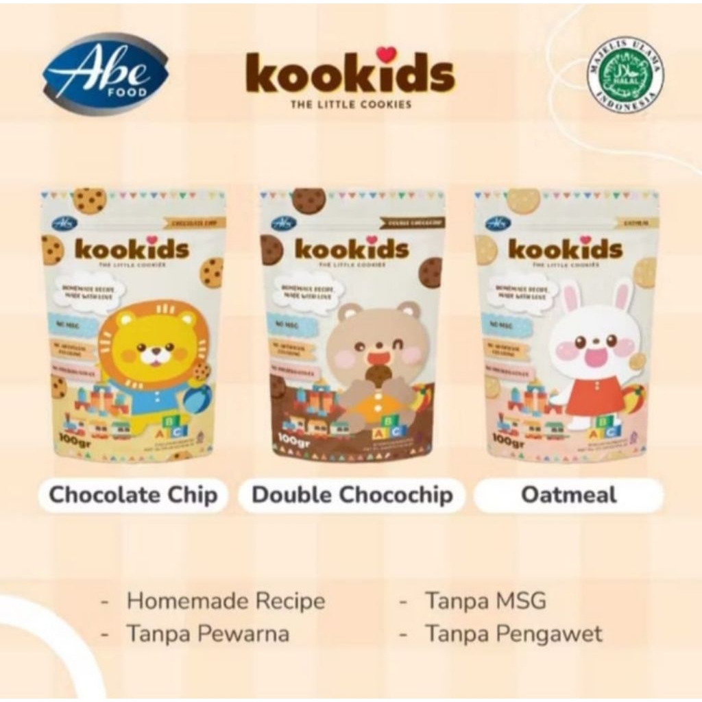 

ABE FOOD Kookids The Little Cookies - Cookies Anak Sehat