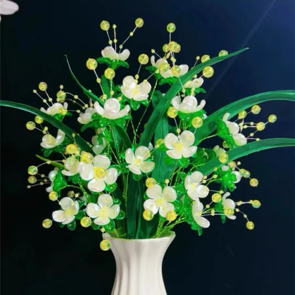 [ 1559 ] Bunga clover besar 4 kelopak bunga akrilik ornamen hiasan bunga kerajinan tangan