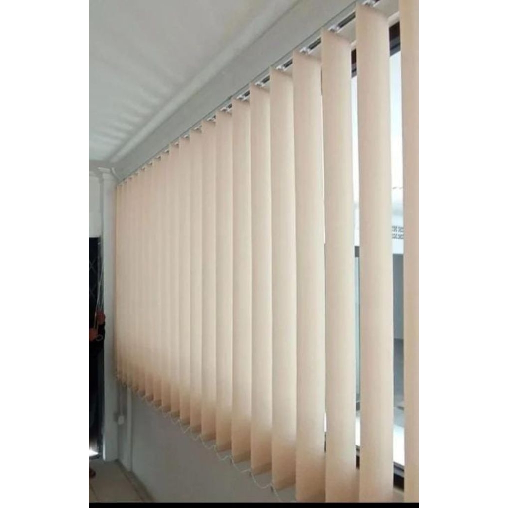gorden jendela full set vertikalbint kantor tirai jendela dimaout minimalis castem